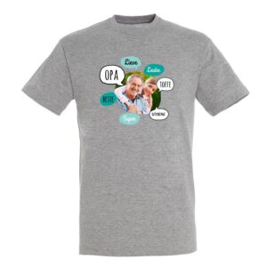 T-shirt voor opa bedrukken - Grijs - XXL