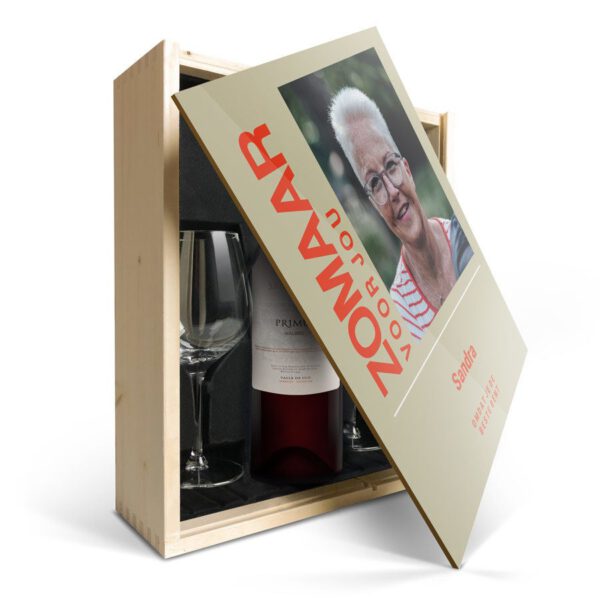 Wijnpakket met glas - Salentein Primus Malbec (Bedrukte deksel)