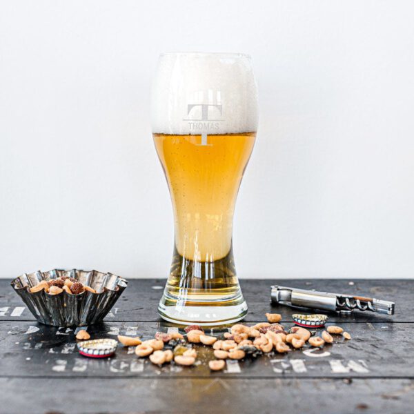 Weizen Bierglas graveren