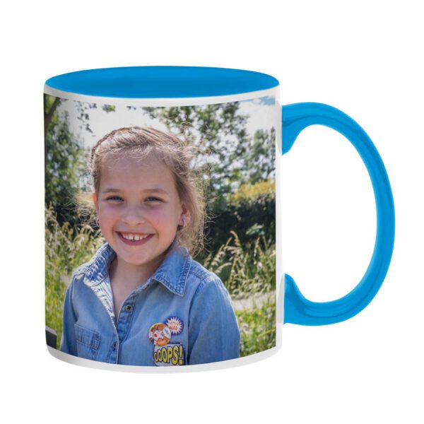 Mok met foto bedrukken - Blauw