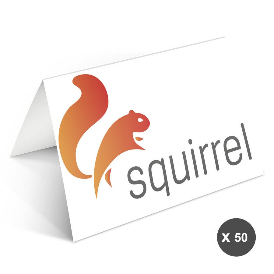 Zakelijke wenskaarten met foto - 50 dubbele kaarten