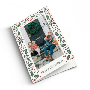 Kerstkaart met foto - XL - Staand