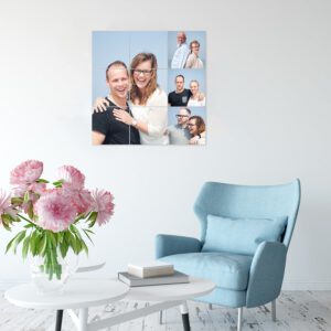 Instacollage fotopanelen bedrukken - 20x20 - Glans (9 tegels)