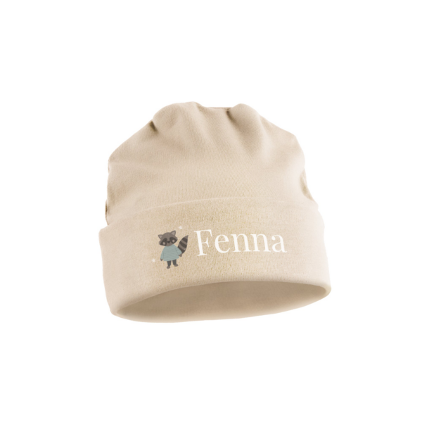 Babymuts bedrukken - Beige