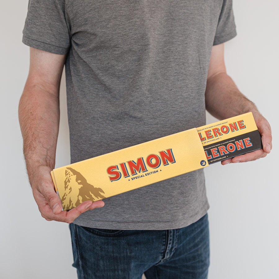 XL Toblerone smakenmix met naam en foto bedrukken