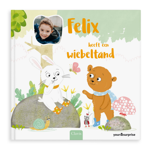 Gepersonaliseerd boek - Konijn heeft een wiebeltand - Hardcover