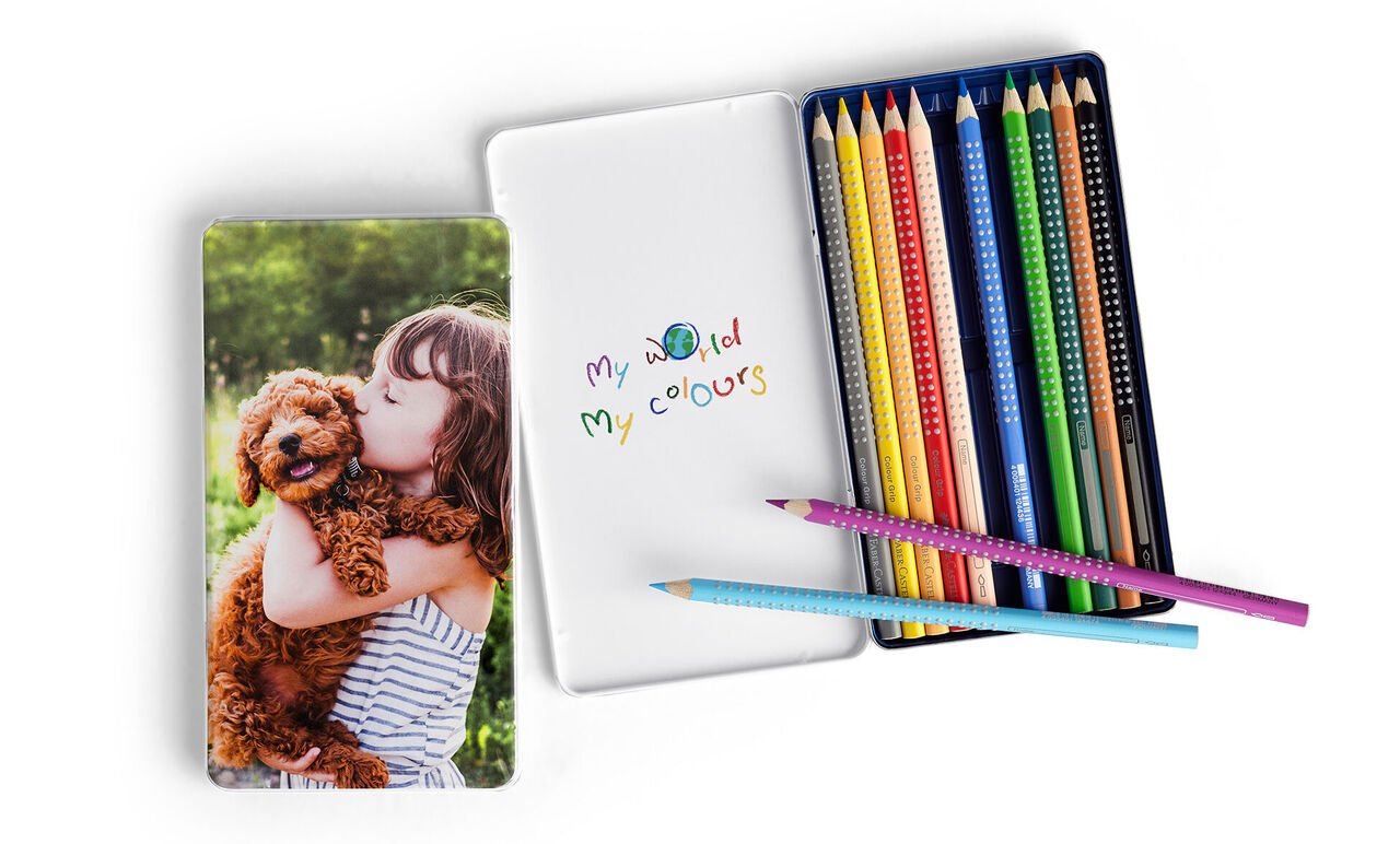 Faber-Castell kleurpotloden in fotoblik bedrukken met eigen foto