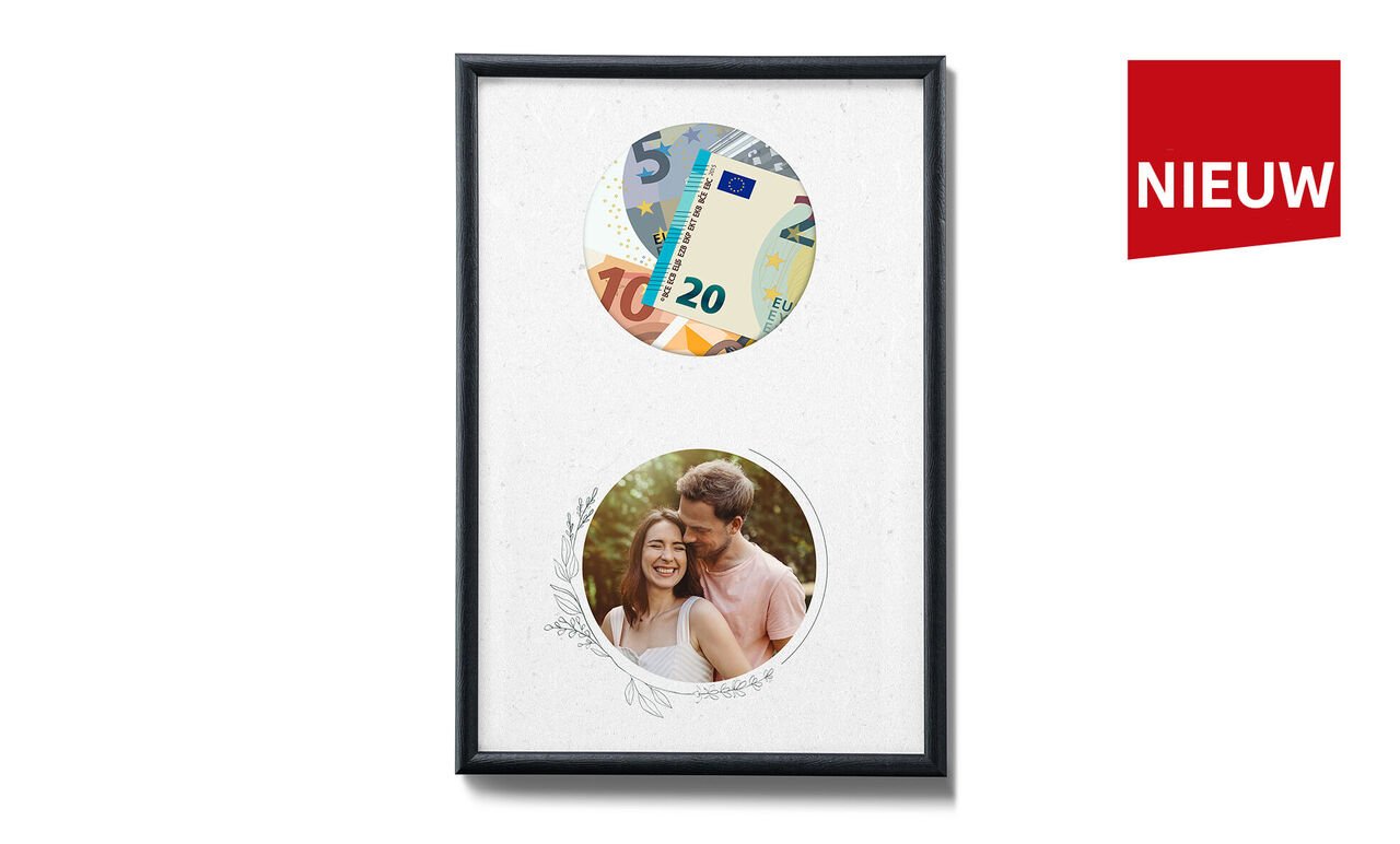 Geldgeschenk met eigen foto bedrukken met eigen foto
