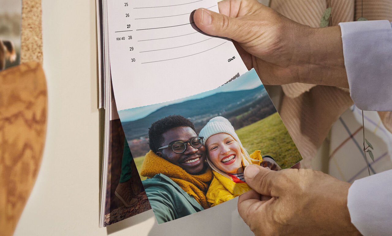 Kalender met afneembare foto's bedrukken met eigen foto