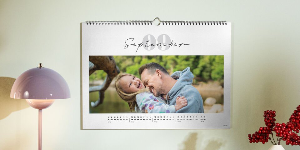 Wandkalender met eigen foto's bedrukken met eigen foto