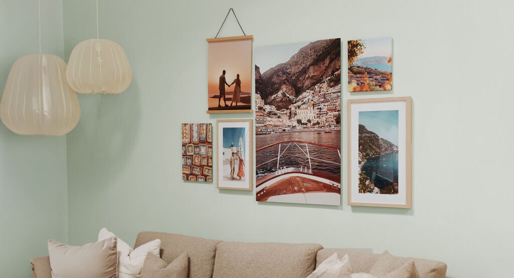 Woonkamer inspiratie bedrukken met eigen foto